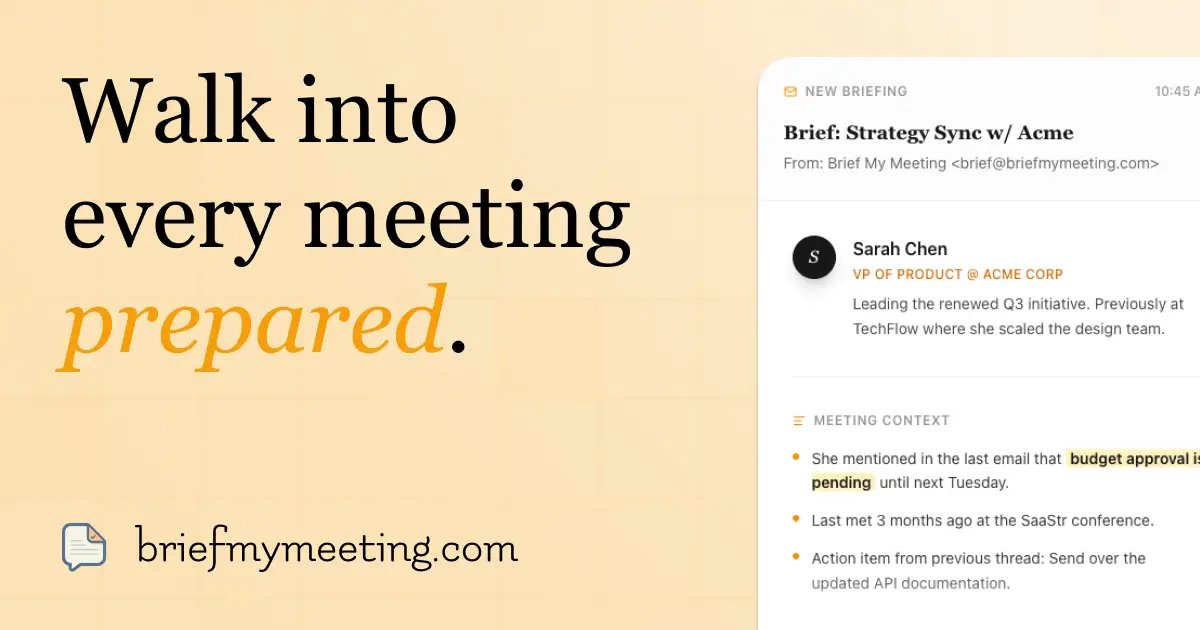 Brief My Meeting image number 01