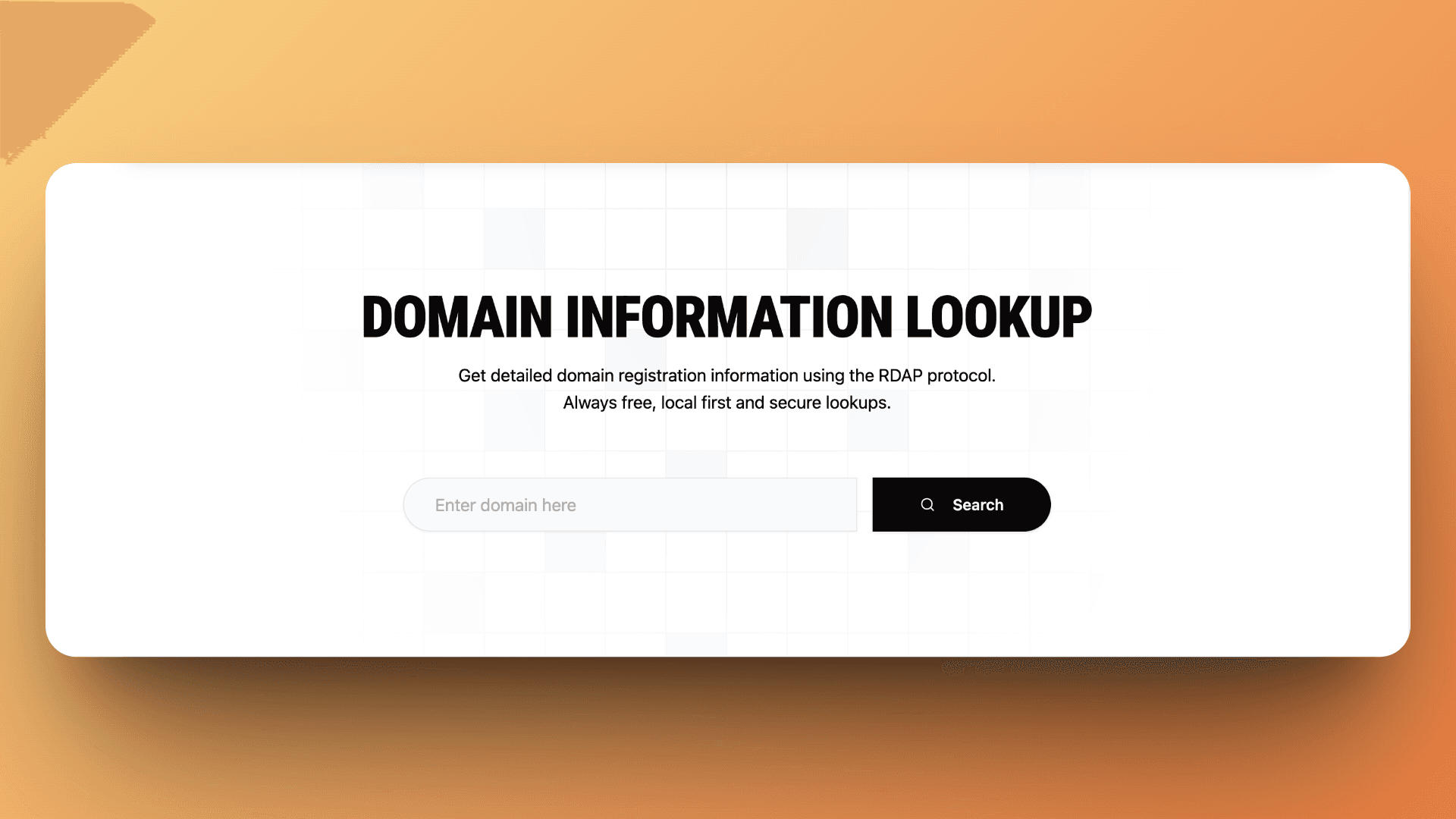 Home page.